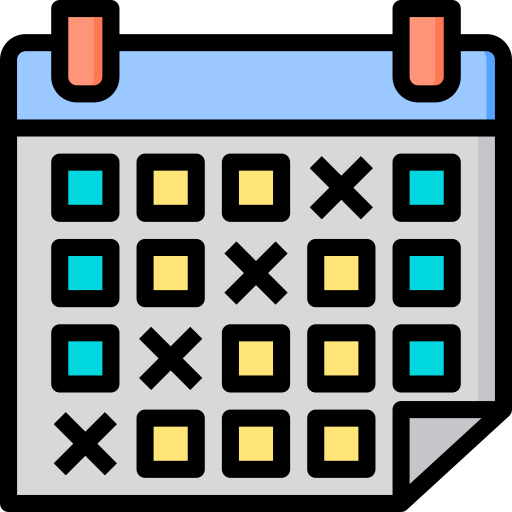 Schedule Phatplus Lineal Color icon