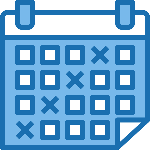 Schedule Phatplus Blue icon