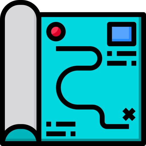 Mapa Phatplus Lineal Color icono