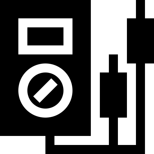 voltmetro Basic Straight Filled icona