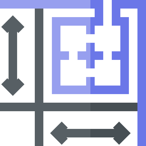 General plan Basic Straight Flat icon