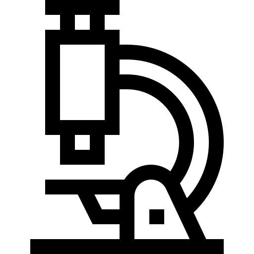 microscope Basic Straight Lineal Icône