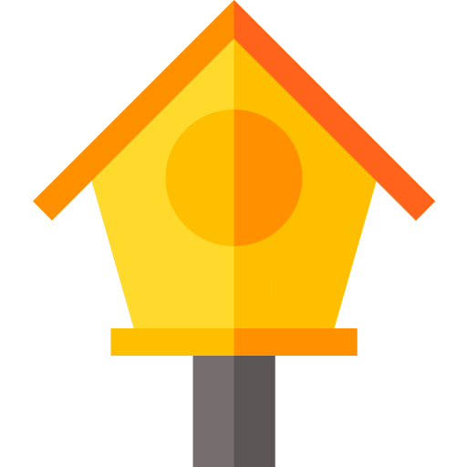 Casa del pájaro Basic Straight Flat icono