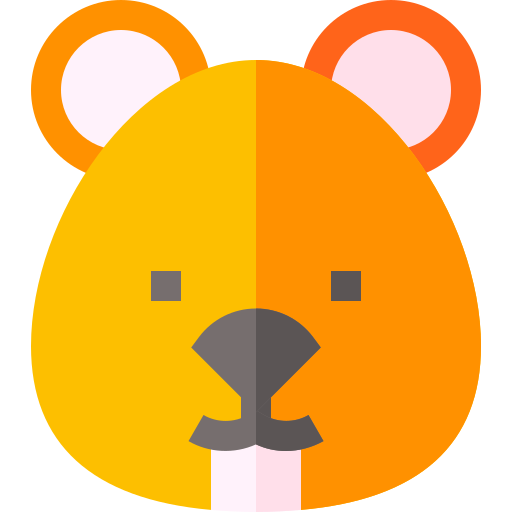 hamster Basic Straight Flat icoon