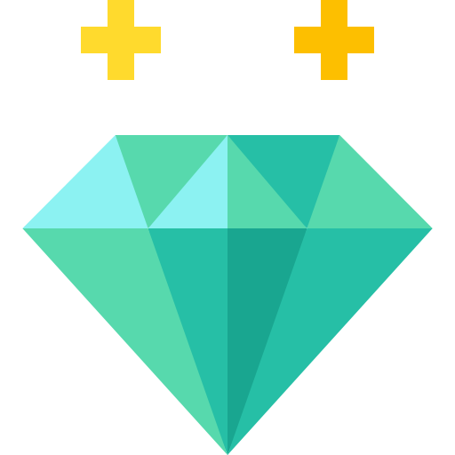 Diamond Basic Straight Flat icon