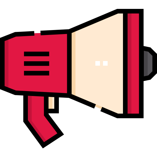 Megaphone Detailed Straight Lineal color icon