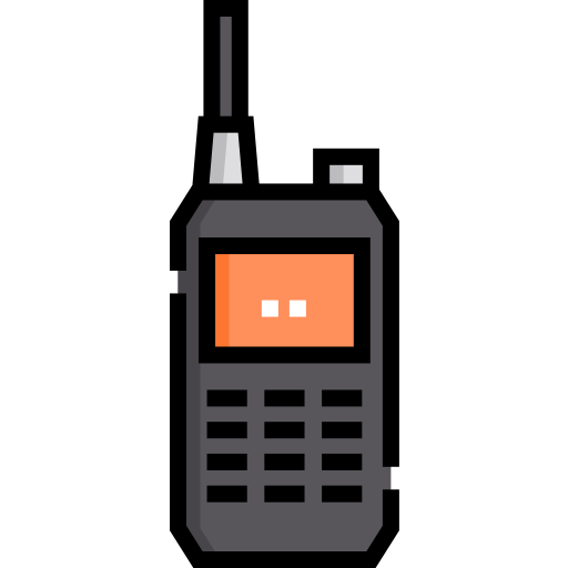 walkie-talkie Detailed Straight Lineal color icon