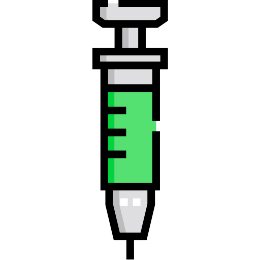 Syringe Detailed Straight Lineal color icon