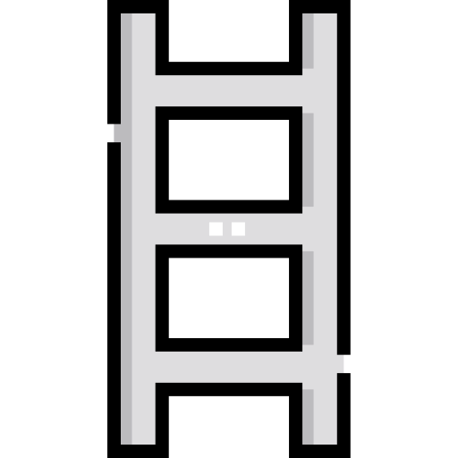 drabina Detailed Straight Lineal color ikona