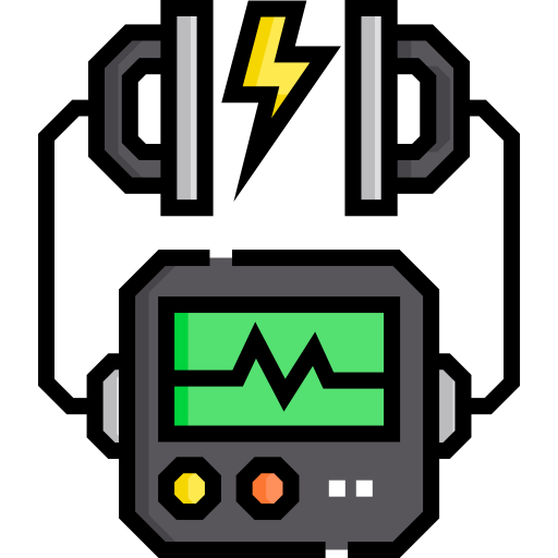 defibrillator Detailed Straight Lineal color icon