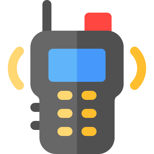 Walkie talkie Basic Rounded Flat Ícone