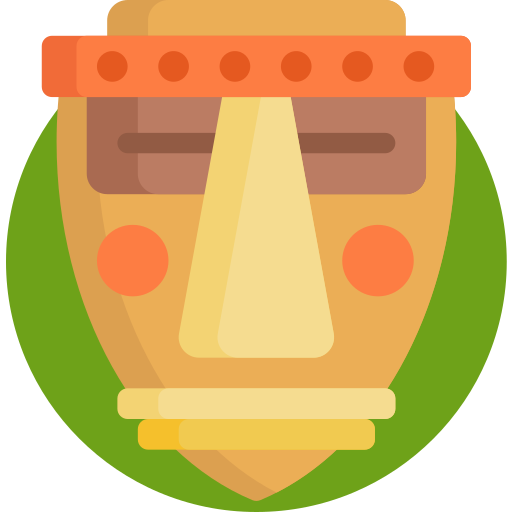 Máscara Detailed Flat Circular Flat icono