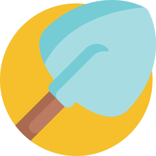 Shovel Detailed Flat Circular Flat icon