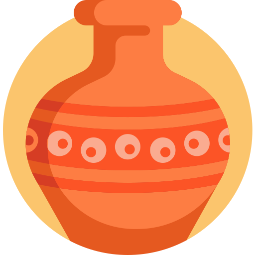 Vase Detailed Flat Circular Flat icon