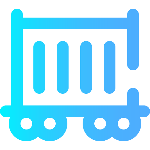 Railway carriage Super Basic Omission Gradient icon