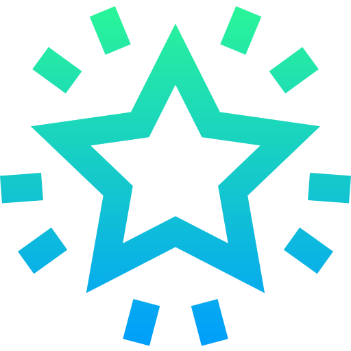 star Super Basic Straight Gradient icon