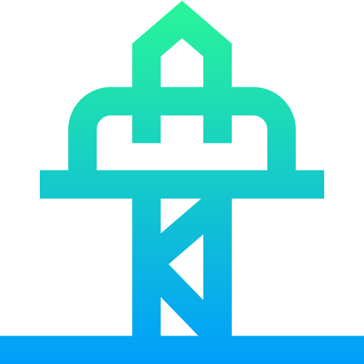 Drop tower Super Basic Straight Gradient icon