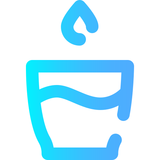 água potável Super Basic Omission Gradient Ícone
