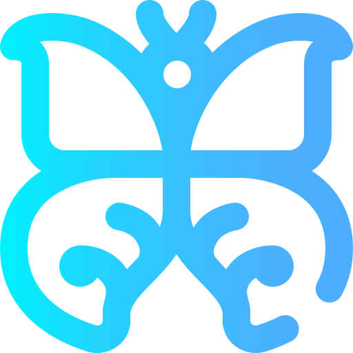 Mariposa Super Basic Omission Gradient icono