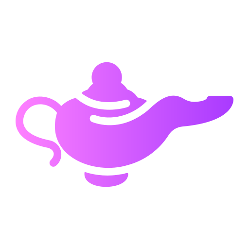 lámpara mágica Generic gradient fill icono