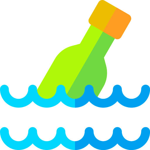 Message in a bottle Basic Rounded Flat icon