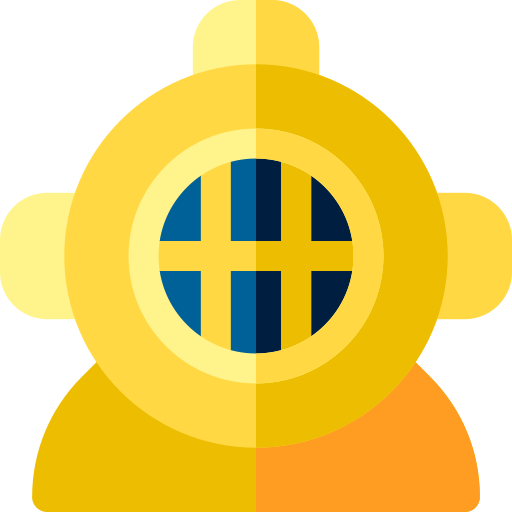 casco de buceo Basic Rounded Flat icono