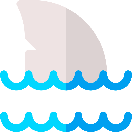 鮫 Basic Rounded Flat icon