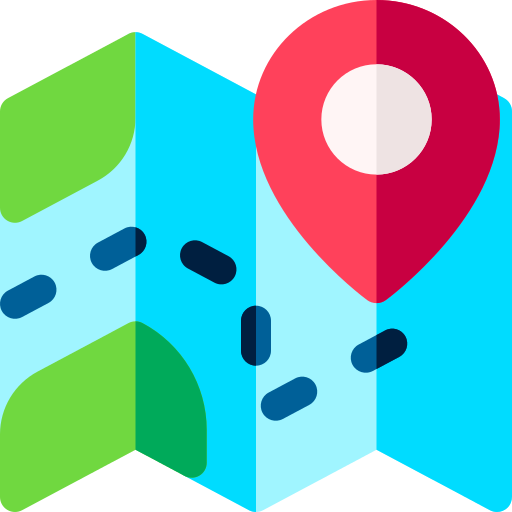 Map Basic Rounded Flat icon