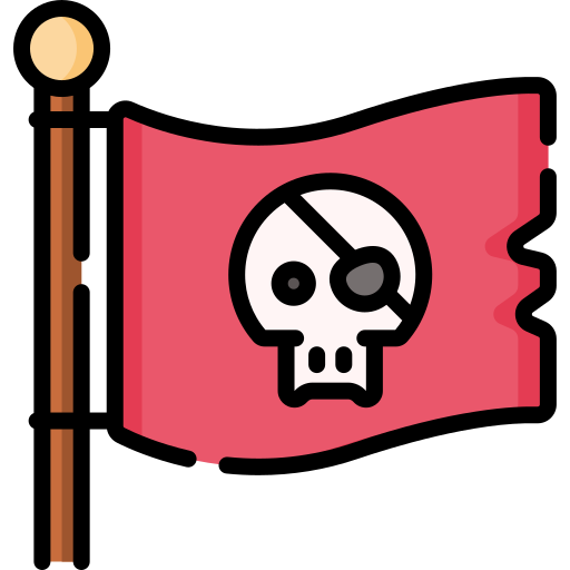 Пиратский флаг Special Lineal color иконка