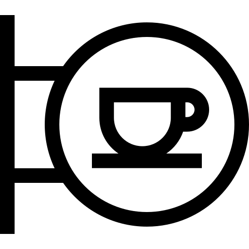 caffetteria Basic Straight Lineal icona