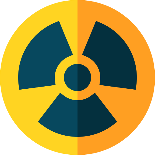 Радиоактивный Basic Straight Flat иконка
