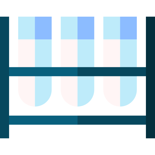 Test tubes Basic Straight Flat icon