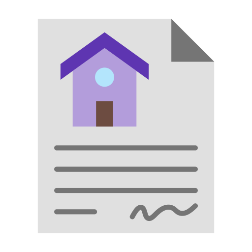 documento de propiedad Generic color fill icono