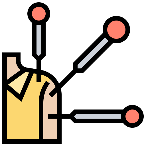 Acupuncture Meticulous Lineal Color icon