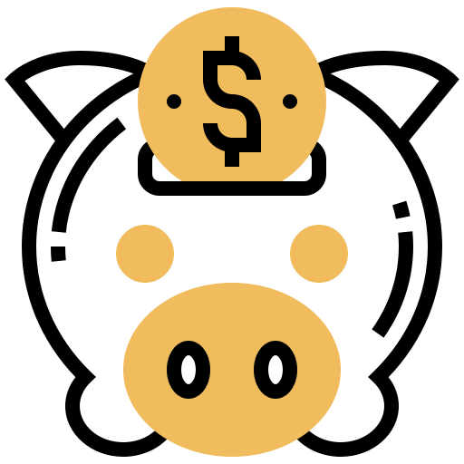 Piggy bank Meticulous Yellow shadow icon
