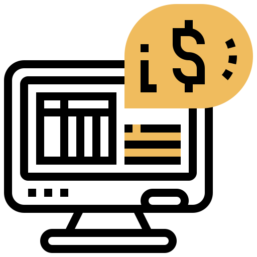 bankowość internetowa Meticulous Yellow shadow ikona
