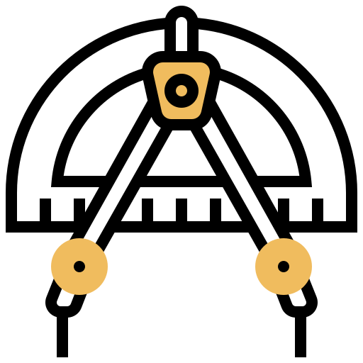 kompass Meticulous Yellow shadow icon