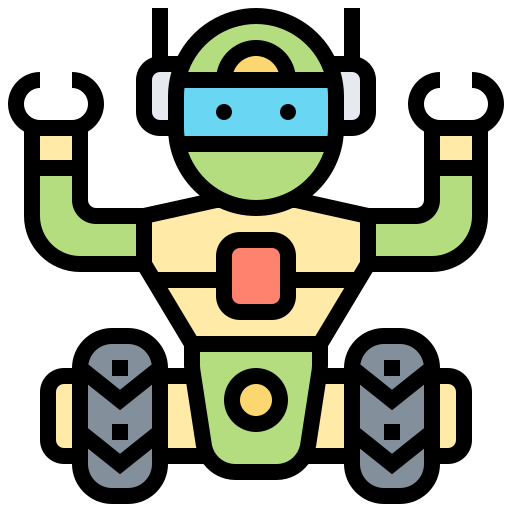Robot Meticulous Lineal Color icon
