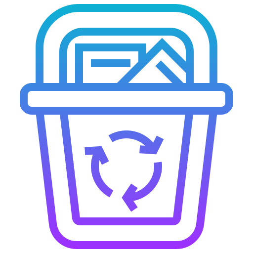 Recycle bin Meticulous Gradient icon