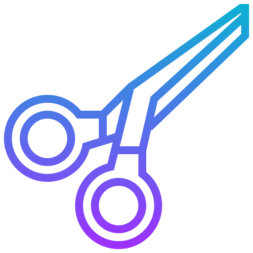Scissors Meticulous Gradient icon