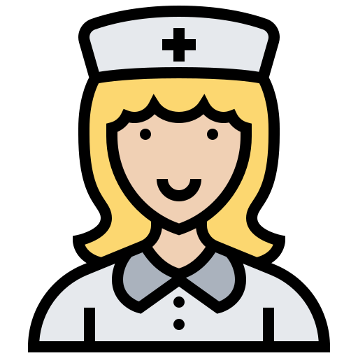 verpleegkundige Meticulous Lineal Color icoon