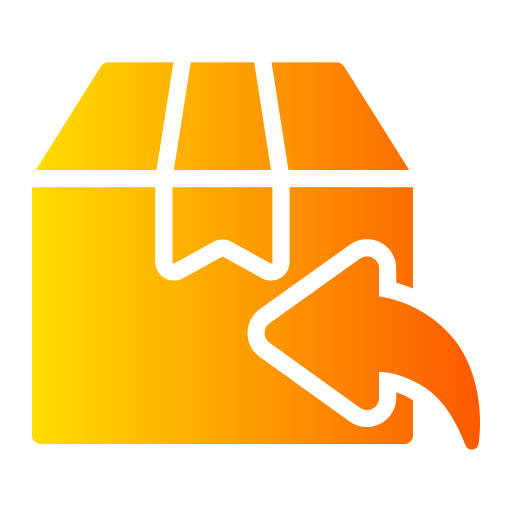 entrega de devolución Generic gradient fill icono