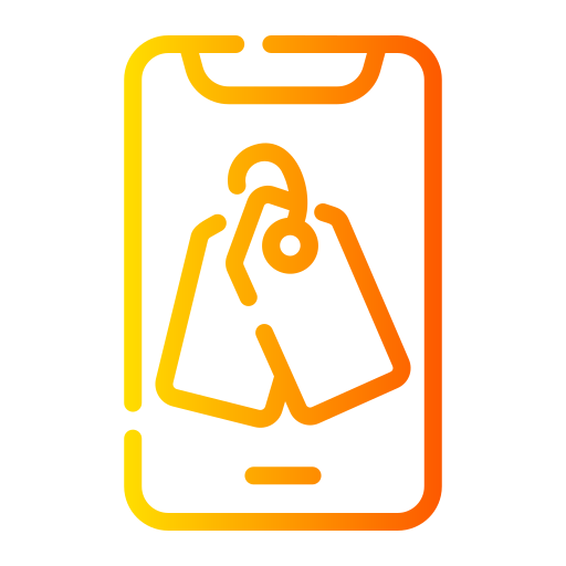 compras en línea Generic gradient outline icono