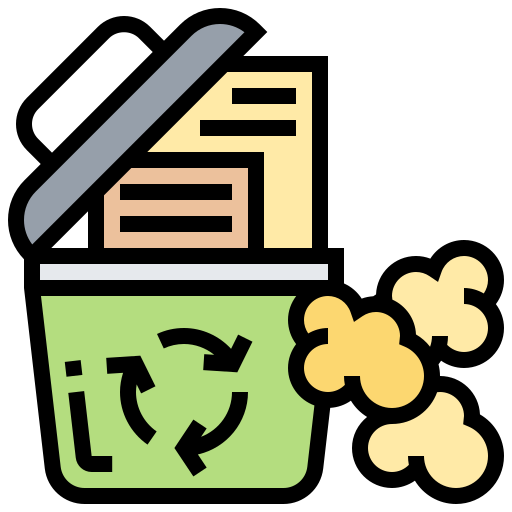 Recycle bin Meticulous Lineal Color icon