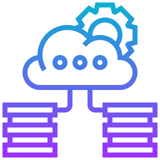 Cloud storage Meticulous Gradient icon