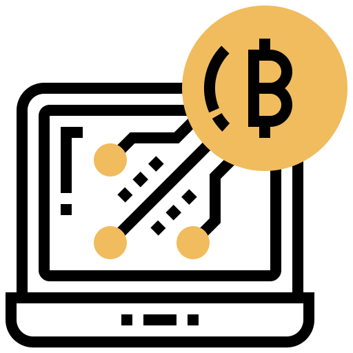 bitcoin Meticulous Yellow shadow Ícone
