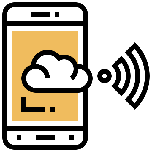 cloud computing Meticulous Yellow shadow icona