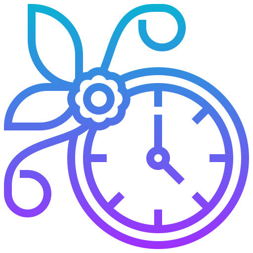 Reloj de pared Meticulous Gradient icono