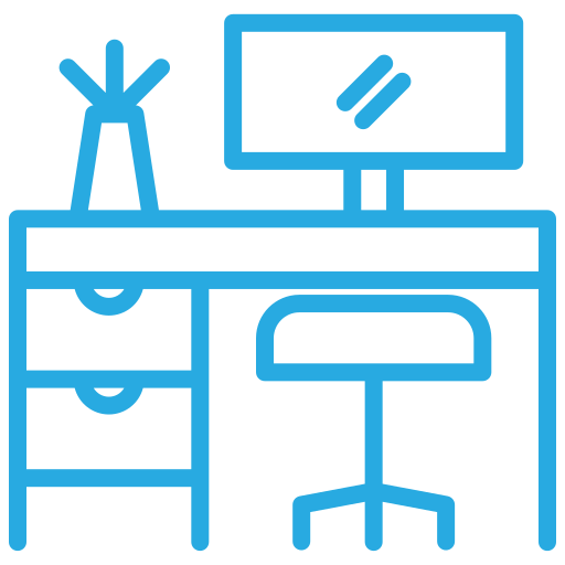 Desk chair Generic color outline icon