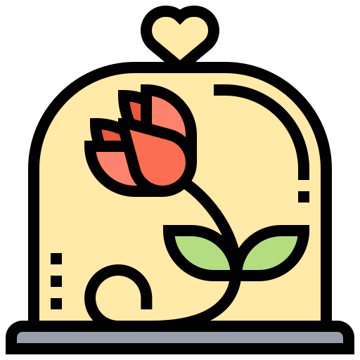 rose Meticulous Lineal Color icon